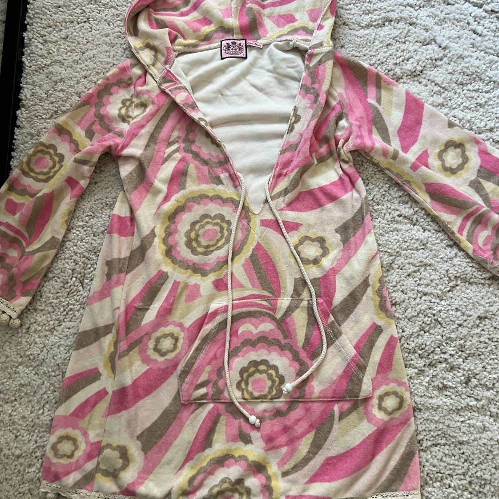 Juicy Couture Terry Dress Coverup mod tassels